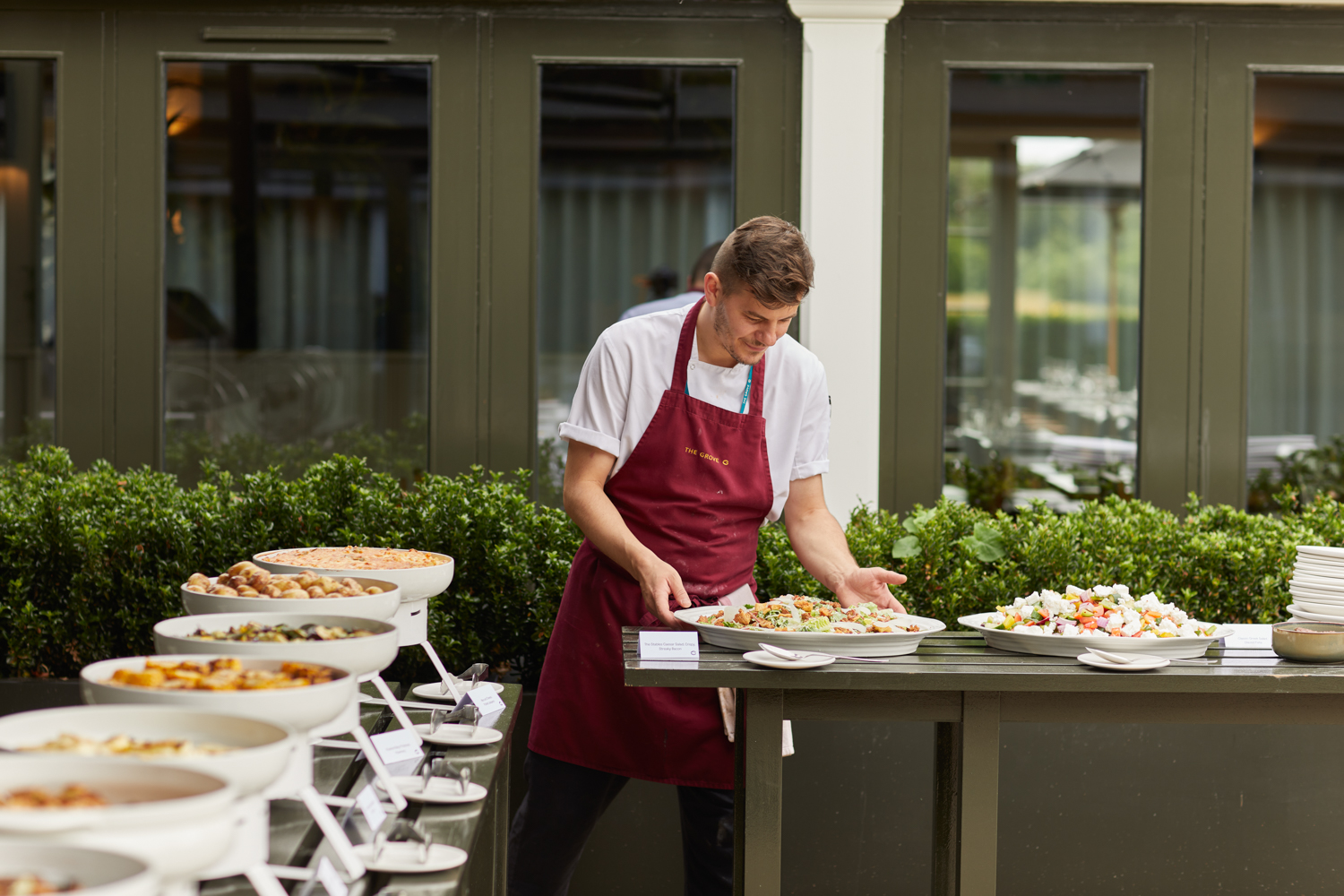 Courtyard food at The Grove