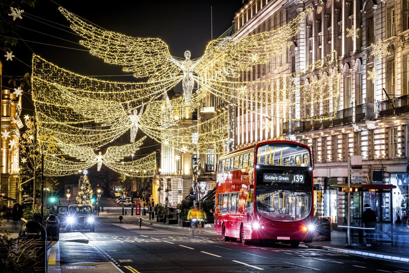 Christmas lights in London