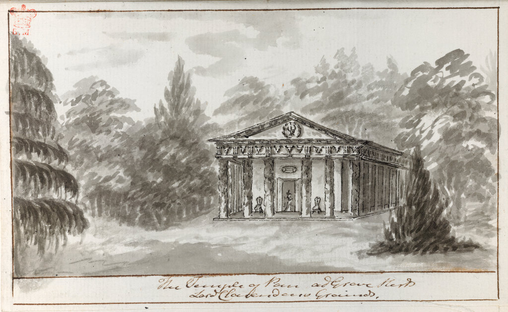 Drawing of The Temple of Pan